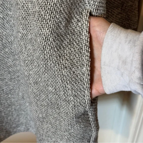 Eileen Fisher Open Front Waterfall Cardigan Organic Cotton - Picture 6 of 6